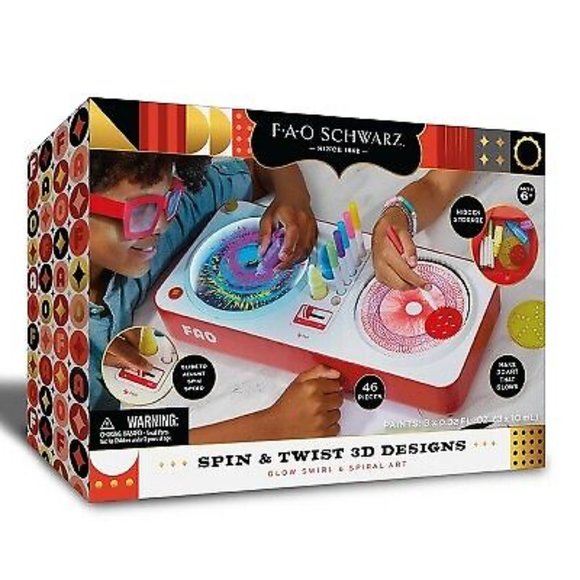 FAO Schwarz Spin & Twist 3D Designs Glow Swirl & Spiral Kit - NEW - Picture 2 of 6